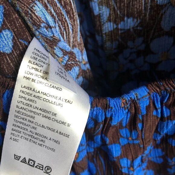 NEW FREE PEOPLE HAILEE BLUE FLORAL OPEN BACK WIDE LEG PANTS JUMPSUIT Womens SZ S - Picture 8 of 10